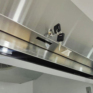 English Elm Orikool 49 Cu Ft Stainless Steel Reach in Merchandiser with Tempered Glass Door W2095126114