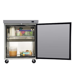 English Elm Orikool Stainless Steel Undercounter Commercial Refrigerator 8 Cu Ft with Auto Defrost W2095126115