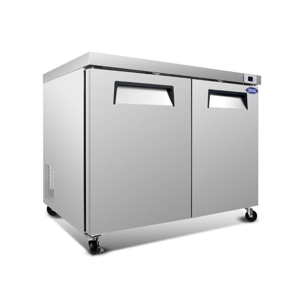 English Elm Orikool 48 Inch Undercounter Commercial Refrigerator Stainless Steel Dual Door 14 Cu Ft W2095126117