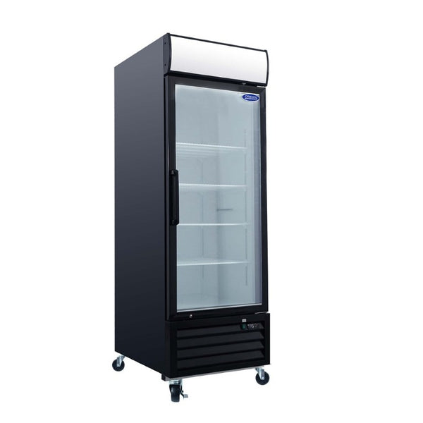 English Elm Orikool Commercial Reach in Display Freezer with Triple Glass Door and LED Branding Panel W2095126138