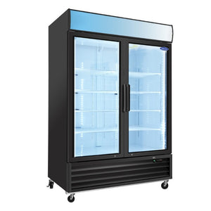 English Elm Orikool 44.7 Cu Ft Commercial Reach in Display Freezer with Tempered Glass Doors W2095126139