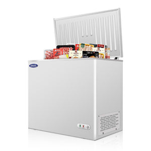 English Elm Orikool Commercial Chest Freezer 7 Cu Ft Lockable Solid Top Bulk Storage Unit W2095126140