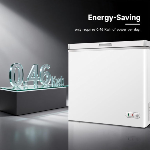 English Elm Orikool Commercial Chest Freezer 7 Cu Ft Lockable Solid Top Bulk Storage Unit W2095126140