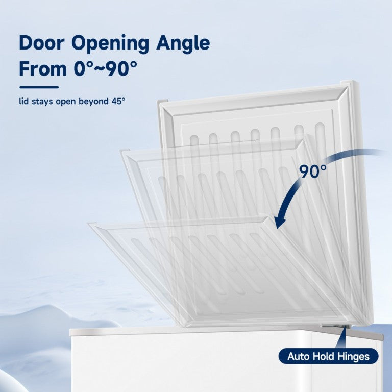 English Elm Orikool Commercial Chest Freezer 3 Cu Ft Lockable Solid Top Bulk Storage Unit W2095P372718