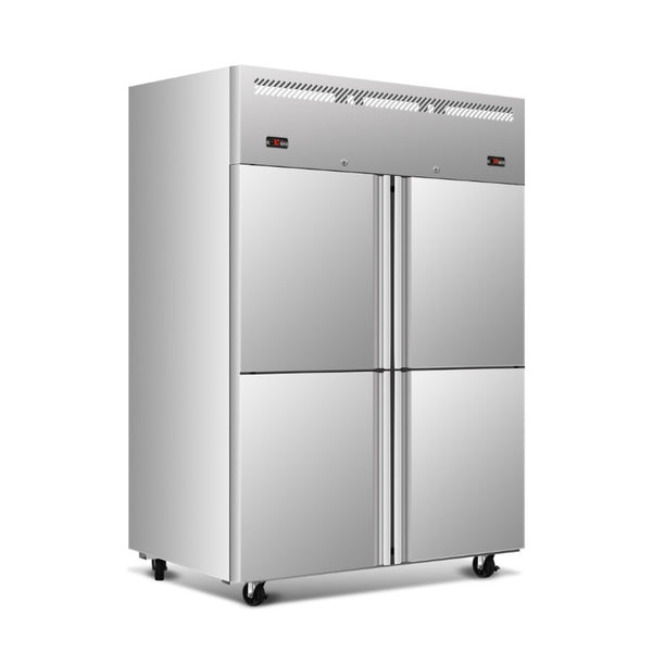 English Elm Xts48-4Rf Dual Zone Commercial Reach in Refrigerator Freezer with Stainless Steel Build W2095P498086