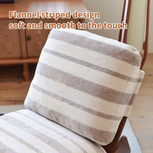 English Elm Comfortable Glider Rocking Chair Solid Wood Frame Plush Upholstered Nursery Accent Grey W2105P500916