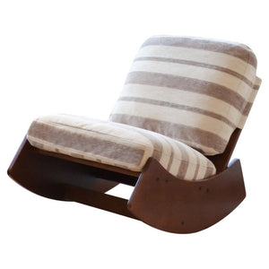 English Elm Comfortable Glider Rocking Chair Solid Wood Frame Plush Upholstered Nursery Accent Grey W2105P500916