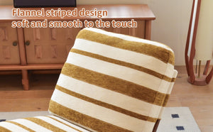English Elm Comfortable Glider Rocking Chair Solid Wood Frame Plush Upholstered Nursery Accent Yellow W2105P500928