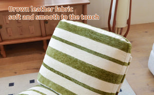 English Elm Comfortable Glider Rocking Chair Solid Wood Frame Plush Upholstered Nursery Accent Green W2105P500930