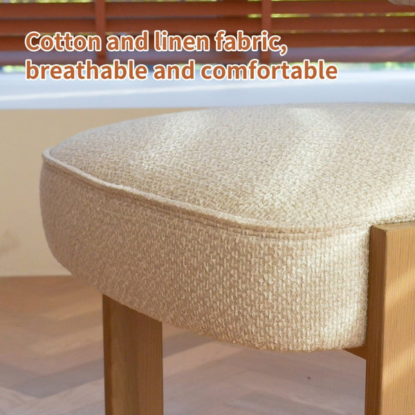 English Elm Modern Boucle Upholstered Side Chair Sculptural Curved Back Wood Grain Legs No Assembly W2105P513627