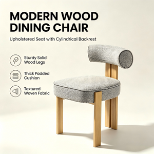 English Elm Modern Wingback Faux Leather Accent Chair with X-frame Legs for Living Room Reading Grey W2105P513630