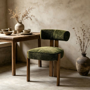 English Elm Modern Wingback Faux Leather Accent Chair with X-frame Legs for Living Room Reading Green W2105P513661