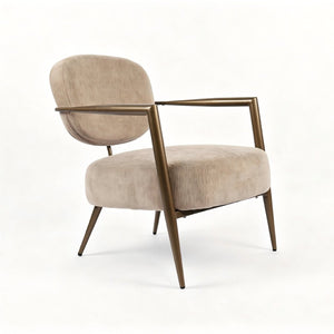 English Elm Modern Wingback Faux Leather Accent Chair with X-frame Legs for Living Room Reading W2105P517477