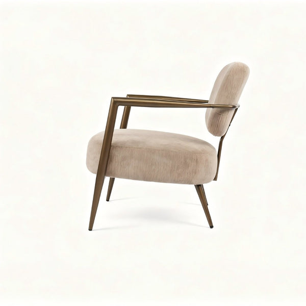 English Elm Modern Wingback Faux Leather Accent Chair with X-frame Legs for Living Room Reading W2105P517477