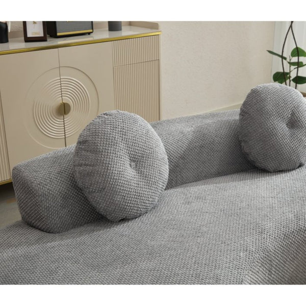 English Elm [new Curved Cloud Sofa 105 Inch Corduroy Upholstered Modern Minimalist Living Room Couch Gray W2108P196831
