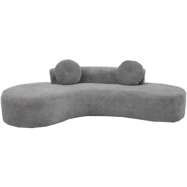 English Elm [new Curved Cloud Sofa 105 Inch Corduroy Upholstered Modern Minimalist Living Room Couch Gray W2108P196831