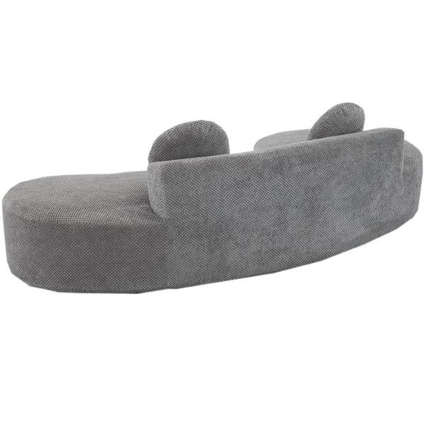 English Elm [new Curved Cloud Sofa 105 Inch Corduroy Upholstered Modern Minimalist Living Room Couch Gray W2108P196831