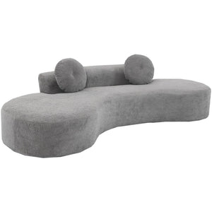 English Elm [new Curved Cloud Sofa 105 Inch Corduroy Upholstered Modern Minimalist Living Room Couch Gray W2108P196831