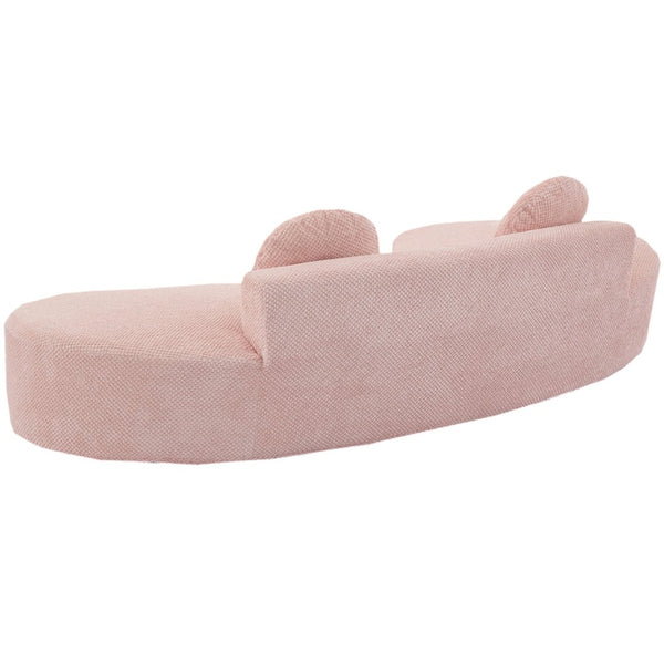 English Elm [new Curved Cloud Sofa 105 Inch Corduroy Upholstered Modern Minimalist Living Room Couch Pink W2108P196836