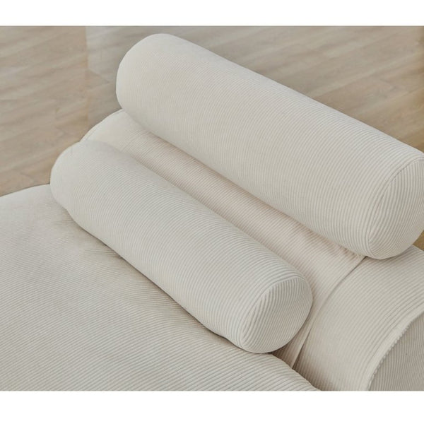 English Elm New Modular Corduroy Two Seat Sofa with Pocket Spring Support and Lumbar Neck Pillows W2108P236840
