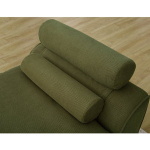 English Elm New Modular Corduroy Lounge Sofa Armrest Free Design with Pocket Spring Cushions and Pillows W2108P236842
