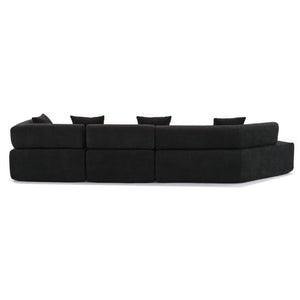 English Elm [new Boucle Modular Sectional Sofa with Chaise Pre-assembled Four Seat L-shape Living Room Couch W2108S00069