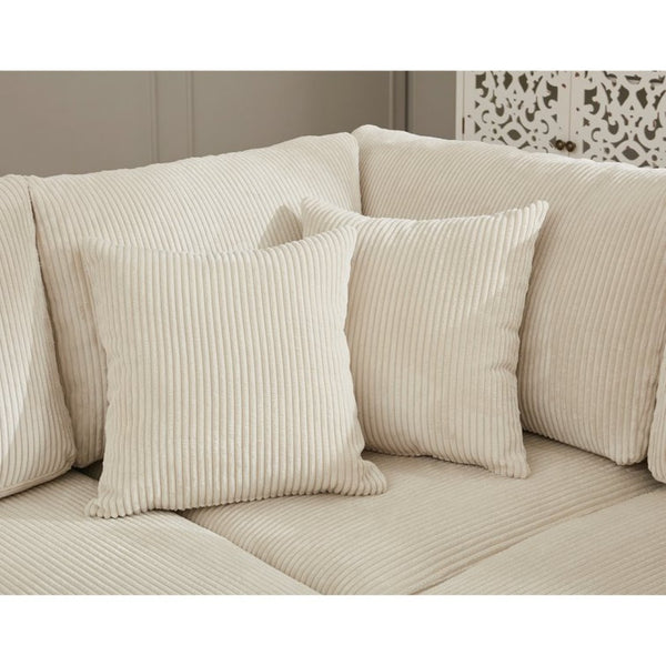English Elm New Modular Corduroy Sectional Sofa with Deep Seats and Eleven Included Cushions W2108S00089