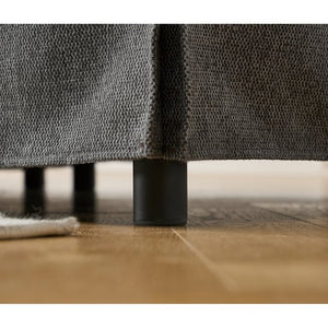 English Elm [new Arrived] Modular Linen Sectional Sofa with Reversible Chaise and Pocket Spring Support Dark Gray W2108S00099