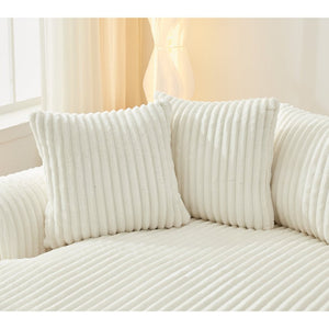 English Elm [new Arrived] Large Curved L-shape Sectional Sofa Corduroy Upholstered with Ten Back Cushions Beige W2108S00120