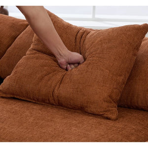 English Elm [new Arrived] Modular Chenille Sectional Sofa Five Piece L Shaped Floor Hugging Sleeper W2108S00122