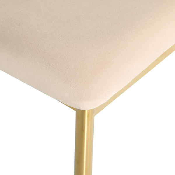 English Elm Modern Velvet Dining Chairs Set of 2 with Gold Legs Curved Back Glam Seating W210P491088