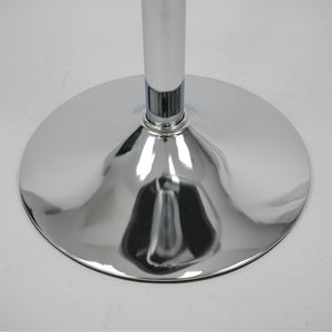 English Elm Hengming Velvet Upholstered Barstools with Electroplated Silver Base Set of 2 Club Style Grey W212P351234