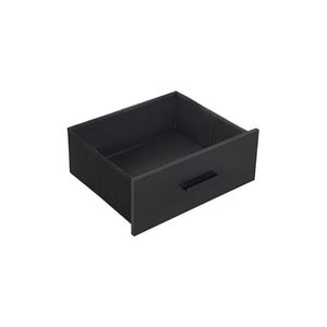 English Elm Nightstand RGB LED Bedside Cabinet with Fabric Drawers and Open Shelf for Modern Bedrooms W2178P543969