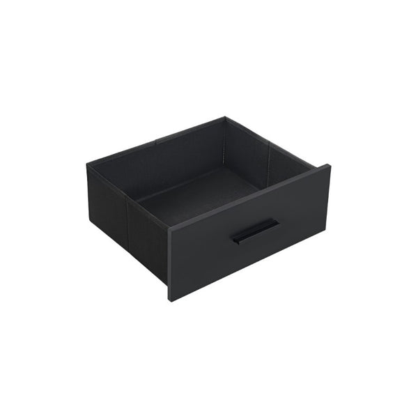 English Elm Led RGB Nightstand Pair Modern Fabric Drawer Bedside Tables with App Controlled Lighting W2178P543970