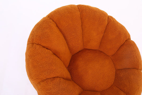 English Elm Sofa Bean Bag Chair Faux Fur Memory Foam Oversized Lounge Seat for Game Bedroom Yellow W2200P302151