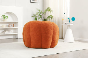 English Elm Sofa Bean Bag Chair Faux Fur Memory Foam Oversized Lounge Seat for Game Bedroom Yellow W2200P302151