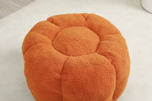 English Elm Sofa Bean Bag Chair Faux Fur Memory Foam Oversized Lounge Seat for Game Bedroom Yellow W2200P302151