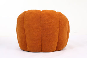 English Elm Sofa Bean Bag Chair Faux Fur Memory Foam Oversized Lounge Seat for Game Bedroom Yellow W2200P302151
