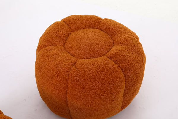 English Elm Sofa Bean Bag Chair Faux Fur Memory Foam Oversized Lounge Seat for Game Bedroom Yellow W2200P302151