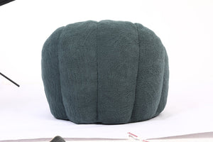 English Elm Sofa Bean Bag Chair Faux Fur Memory Foam Oversized Lounge Seat for Game Bedroom Green W2200P302155
