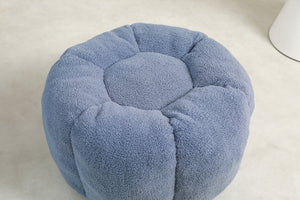 English Elm Sofa Bean Bag Chair Faux Fur Memory Foam Oversized Lounge Seat for Game Bedroom Light Blue W2200P302157