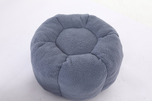 English Elm Sofa Bean Bag Chair Faux Fur Memory Foam Oversized Lounge Seat for Game Bedroom Light Blue W2200P302157
