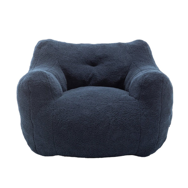 English Elm Bean Bag Chair with Armrests Memory Foam Filled Lounge Seat for Adults Living Room W2200P516648