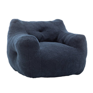 English Elm Bean Bag Chair with Armrests Memory Foam Filled Lounge Seat for Adults Living Room W2200P516648
