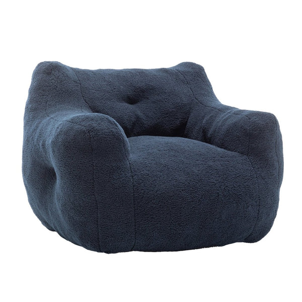 English Elm Bean Bag Chair with Armrests Memory Foam Filled Lounge Seat for Adults Living Room W2200P516648