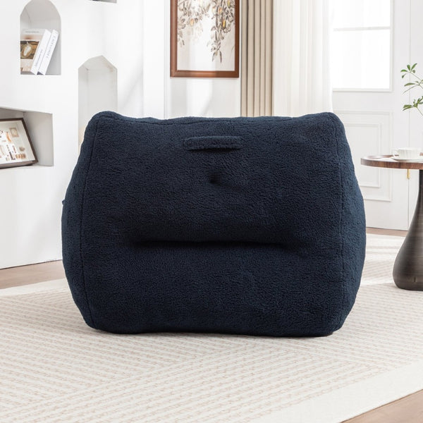 English Elm Bean Bag Chair with Armrests Memory Foam Filled Lounge Seat for Adults Living Room W2200P516648