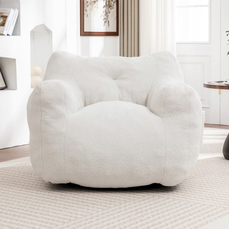 English Elm Bean Bag Sofa Chair with Armrests High Density Foam Lounge Seat for Adults W2200P558482