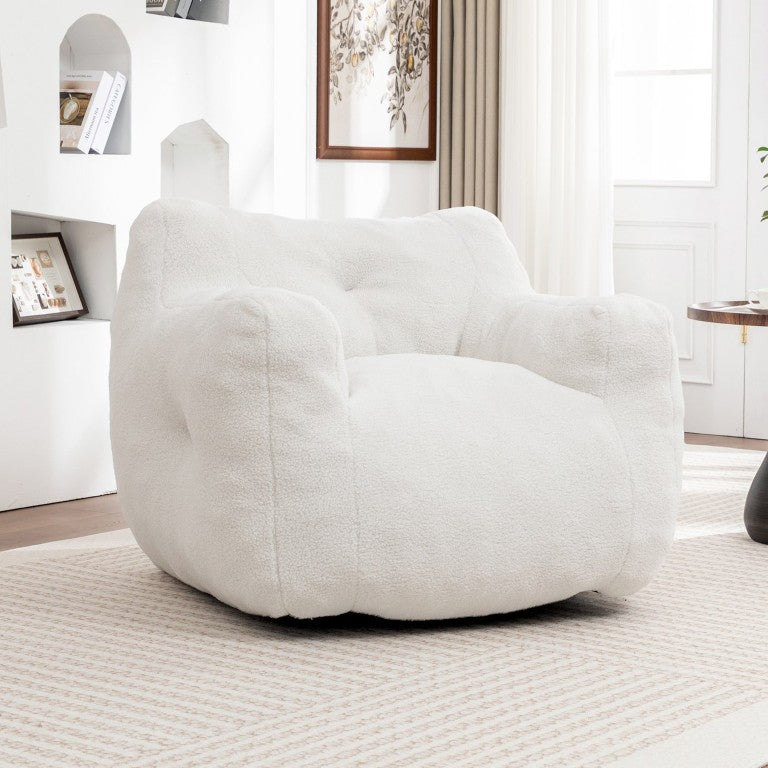 English Elm Bean Bag Sofa Chair with Armrests High Density Foam Lounge Seat for Adults W2200P558482