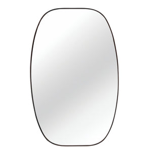 English Elm 30x48 Matte Metal Framed Oblong Wall Mirror with Hd Glass for Bathroom or Entryway Black W2203P480047