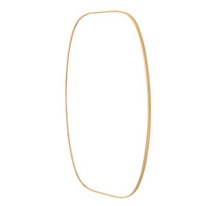 English Elm 30x48 Matte Metal Framed Oblong Wall Mirror with Hd Glass for Bathroom or Entryway Gold W2203P480048